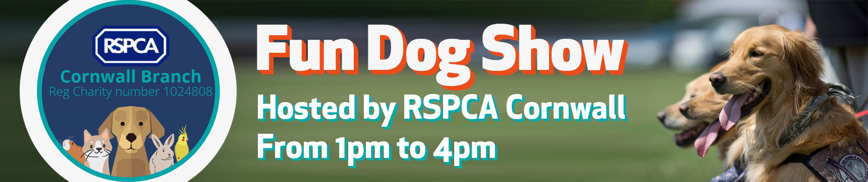 Fun Dog Show hosted by RSPCA Cornwall 1pm-4pm